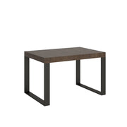 Tavolo allungabile 130/234x90 cm Tecno colore noce gambe antracite