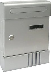 Cassa postale model House - argento - dimensioni 290 x 205 x 70 mm - stile moderno