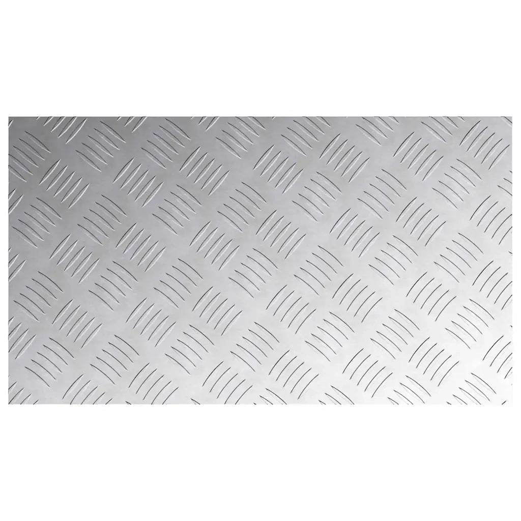 Gradini per Scale 4 pz | Tappetini per scale autoadesivi Argento 70 x 40 cm Alluminio