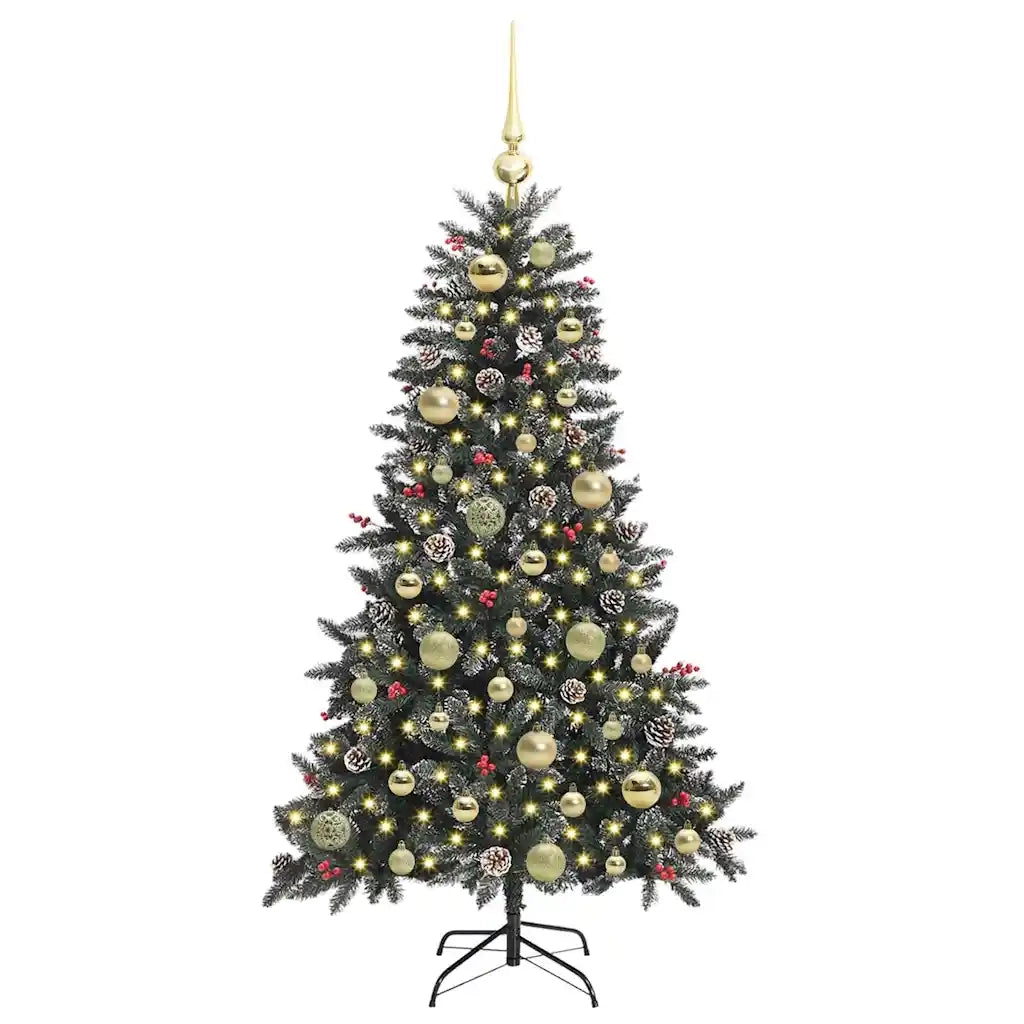 Albero di Natale artificiale con 150 LED Verde 120 cm 3395860