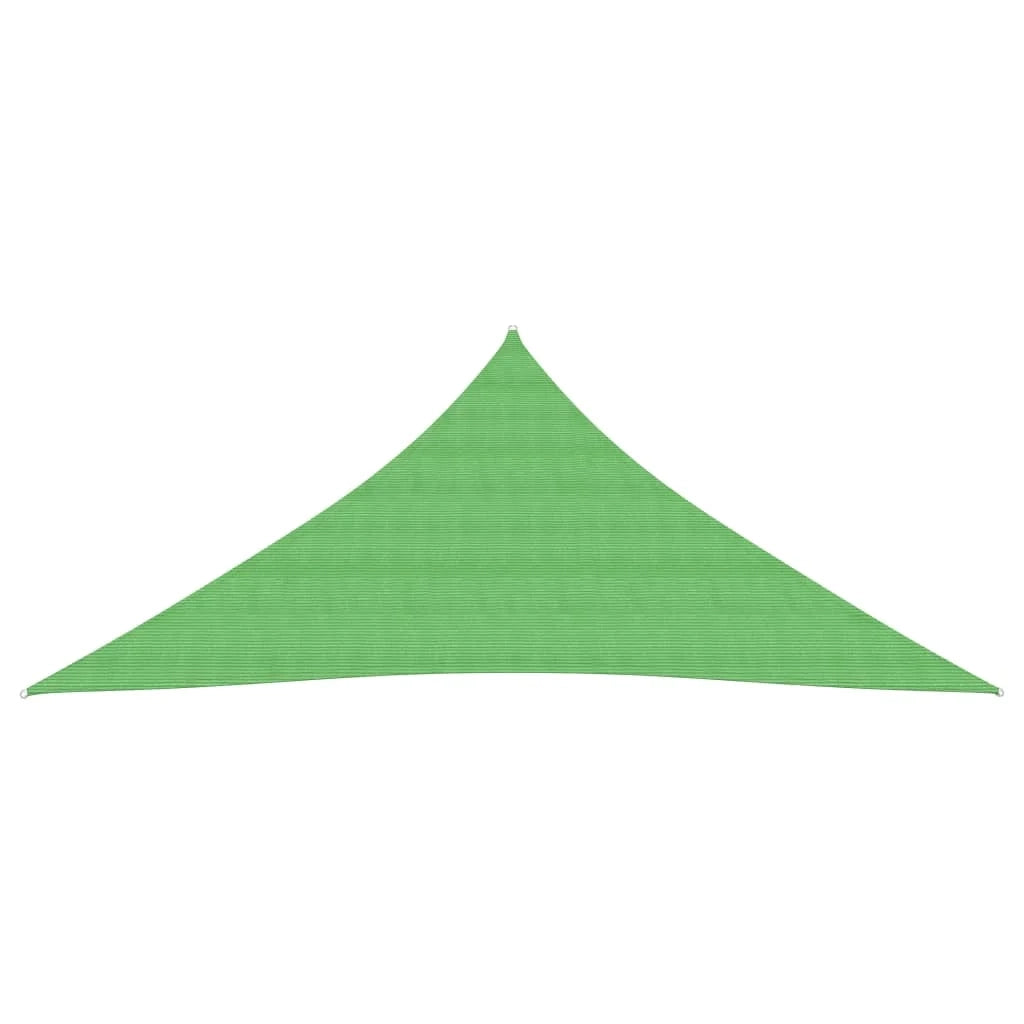 Tenda a vela parasole 160 g/m² HDPE 3,6 x 3,6 x 3,6 m verde chiaro 02_0009375
