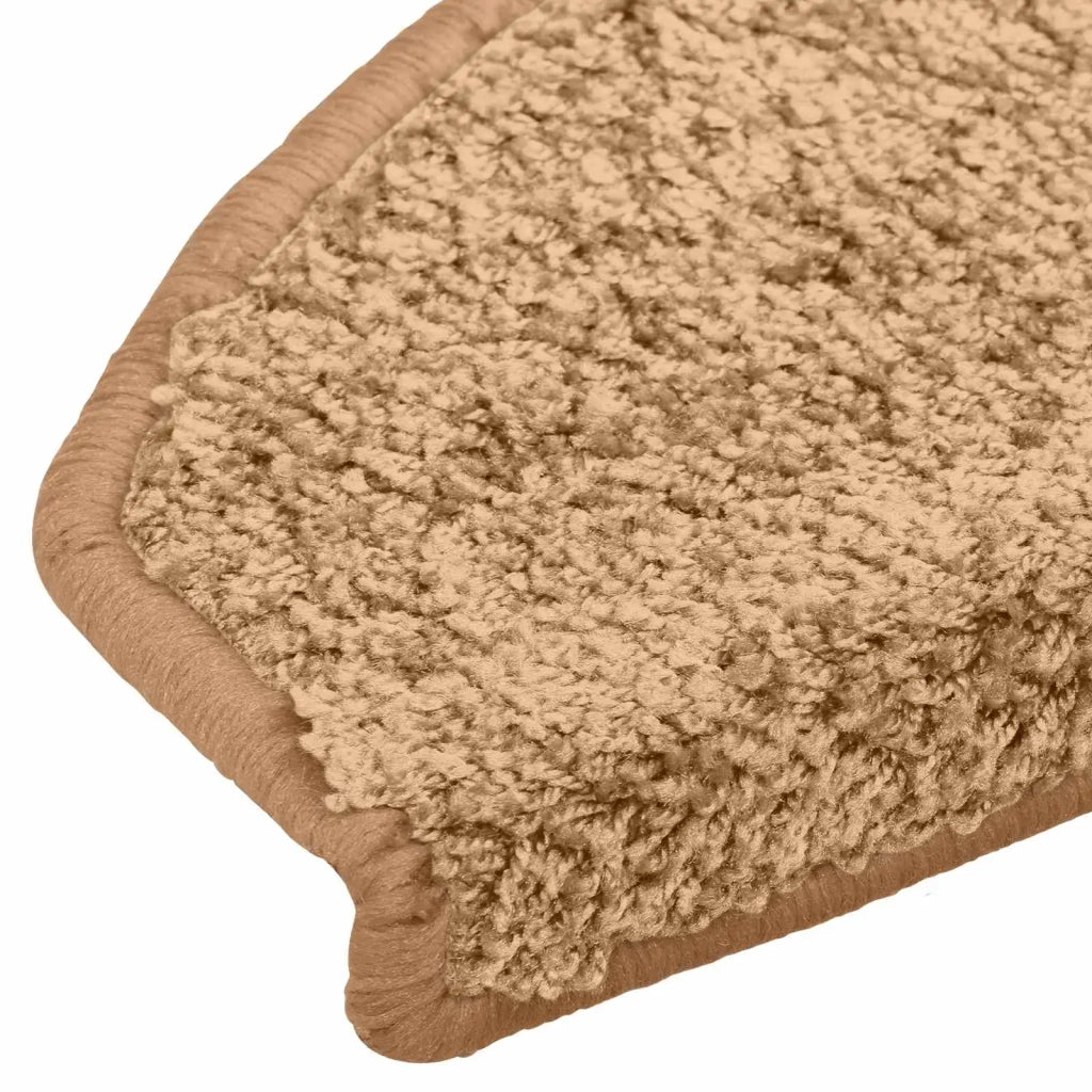 Tappetini per scale autoadesivi 15 pz | Gradini per Scale Beige 80 x 24,5 x 3,5 cm