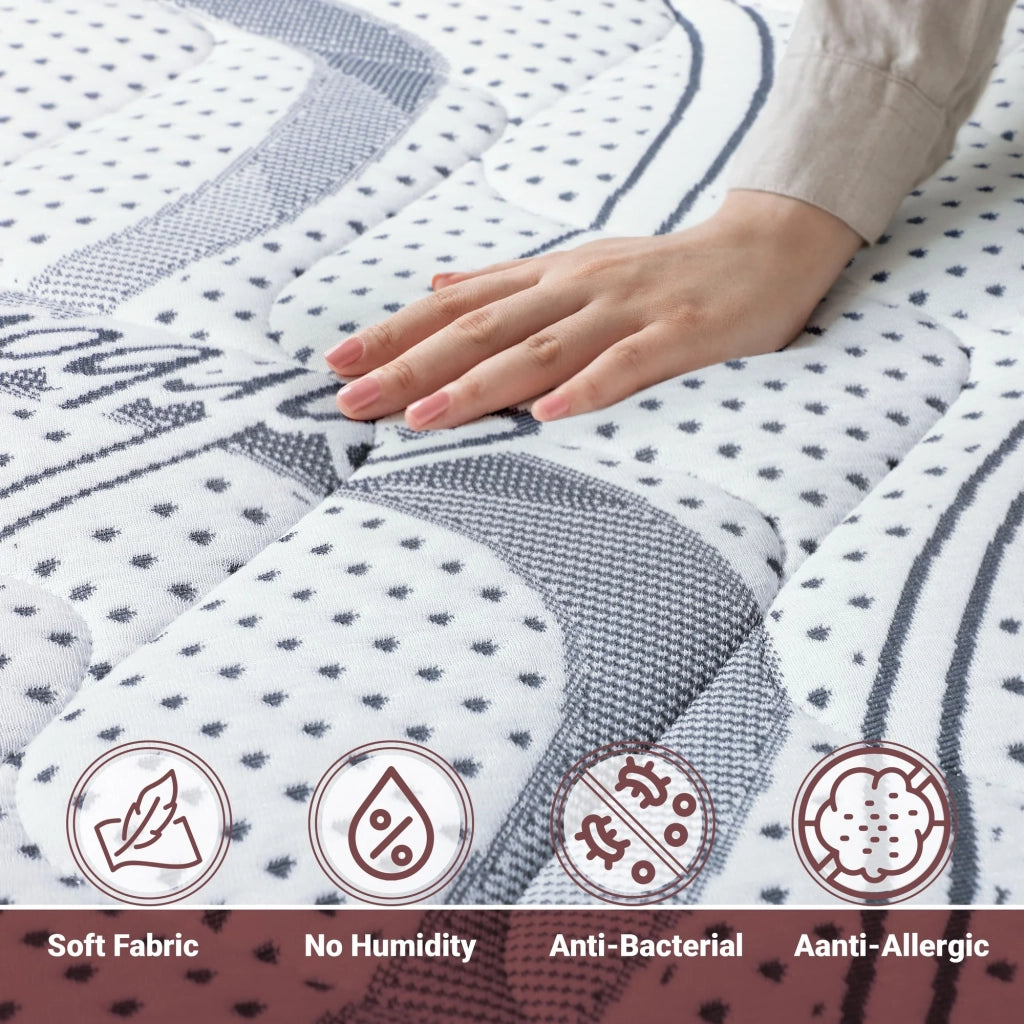 Materasso in Memory Foam Matrimoniale 150x180 Altezza 22 cm | Rigidità media/alta | Tessuto Anallergico e Traspirante | Proprieta' Ortopediche Automodellanti | Prodotto in Italia