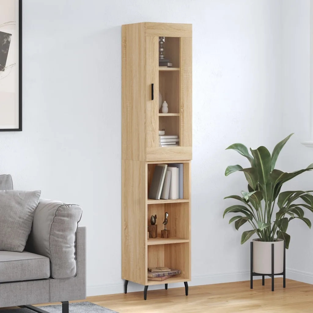 Credenza Rovere Sonoma 34,5x34x180 cm in Legno Multistrato 3199380