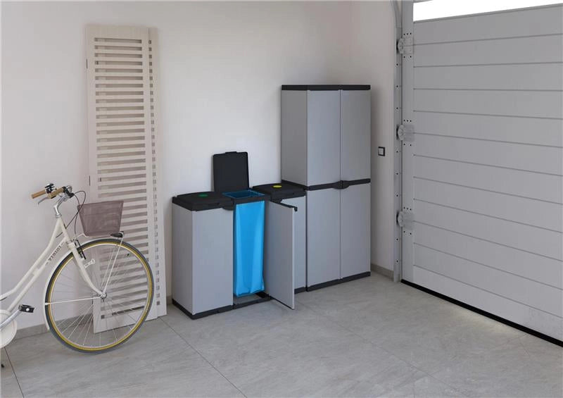 NUOVO MOBILE PORTASACCO TRIS
 PER SACCHI DA 80 LT PER INTERNI ED ESTERNI 102LX38PX87H CM