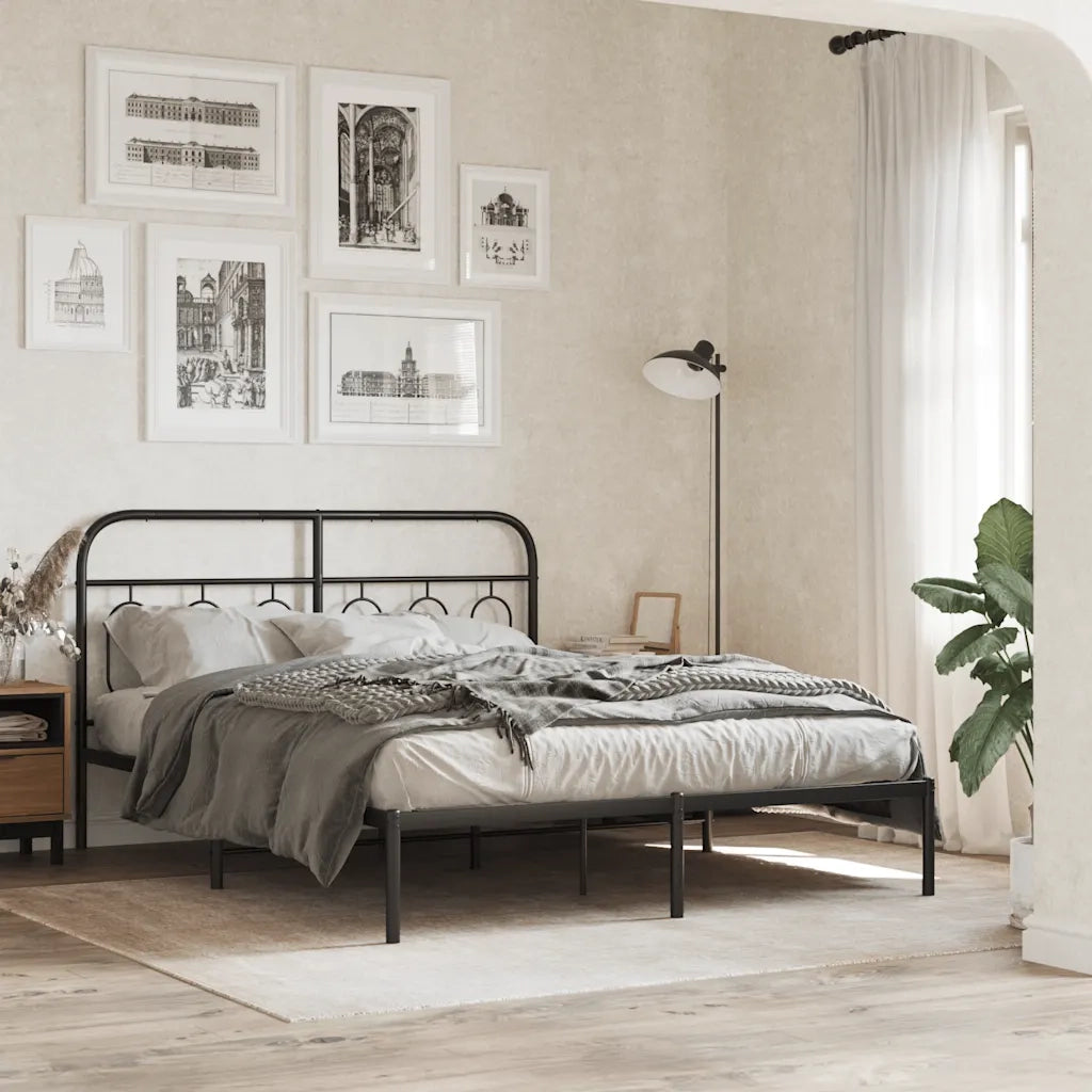 Testiera di Ricambio in Metallo Nero 150 cm 377151