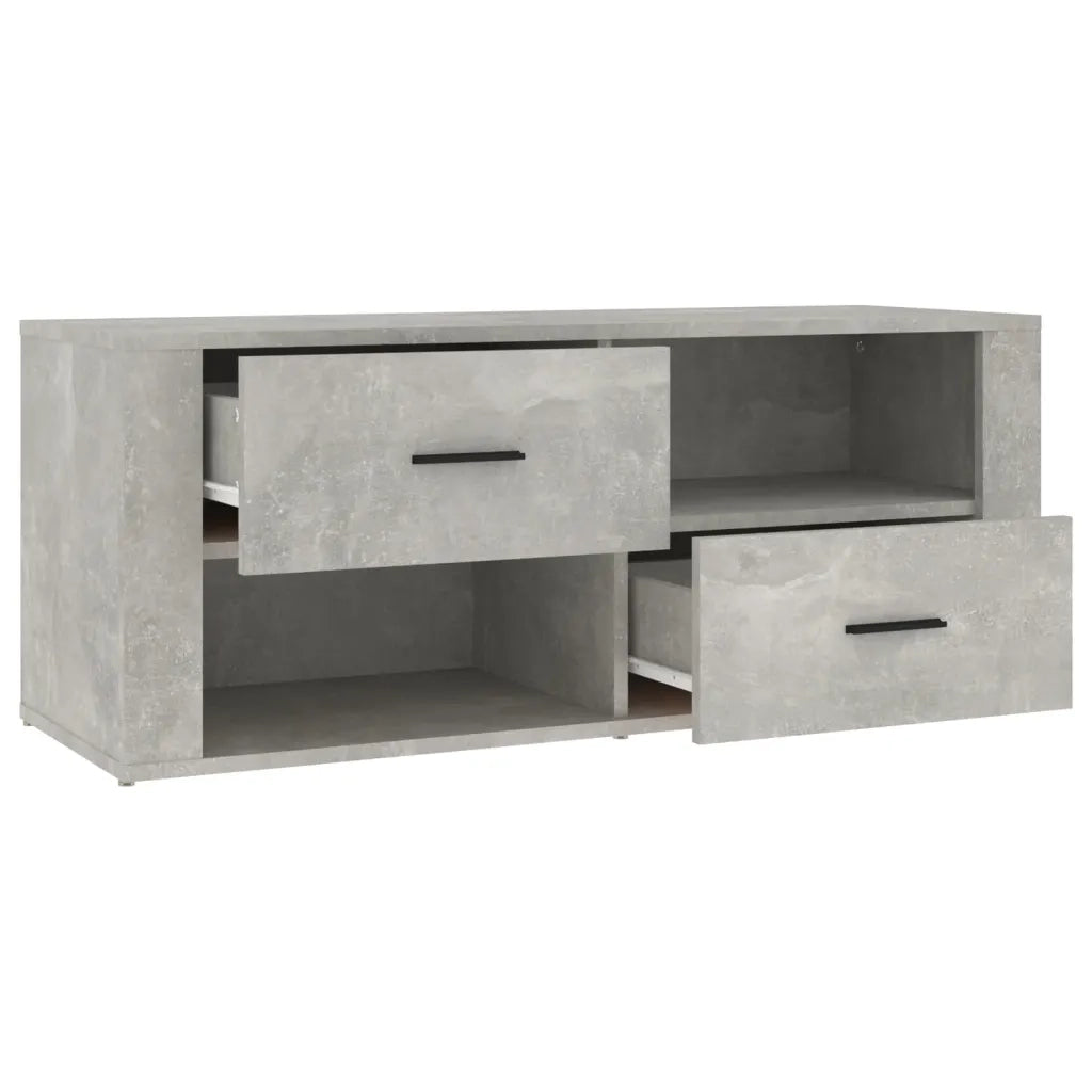 Mobile per TV-Credenza TV-Console TV Grigio Cemento 100x35x40 cm Legno Multistrato 312895