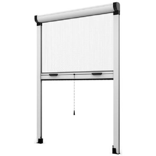 Zanzariera a Rullo Riducibile 140 x 160 Bianco 9010