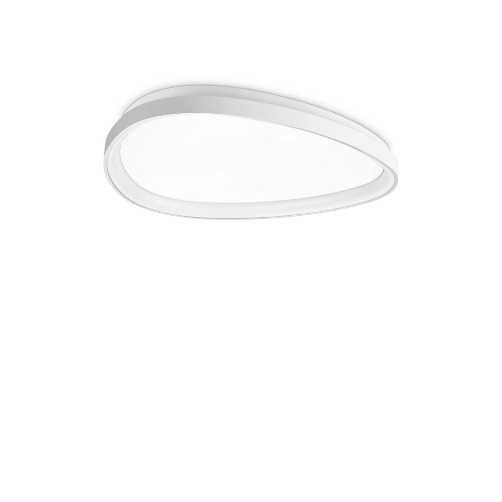 Plafoniera Contemporanea Gemini Metallo Bianco Led Integrato 27W 3000K Ip20
