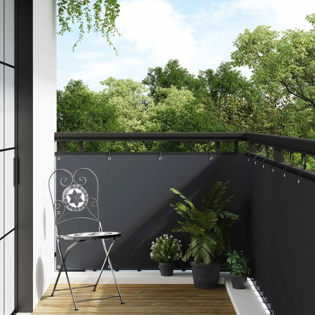 Schermo per Balcone con Occhielli Antracite 42032633