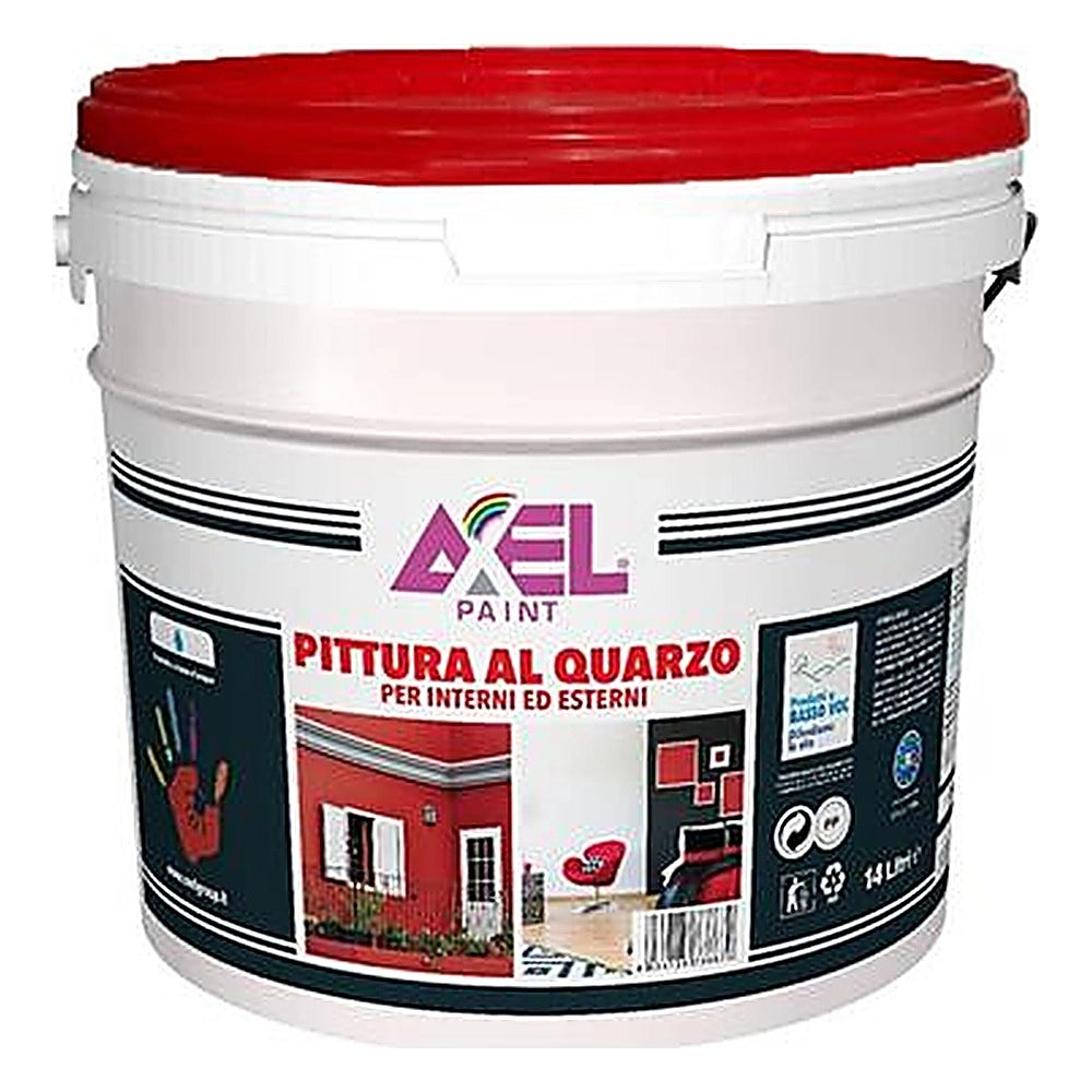 Idropittura al quarzo axel per interni ed esterni *** formato 4 litri, confezione 1