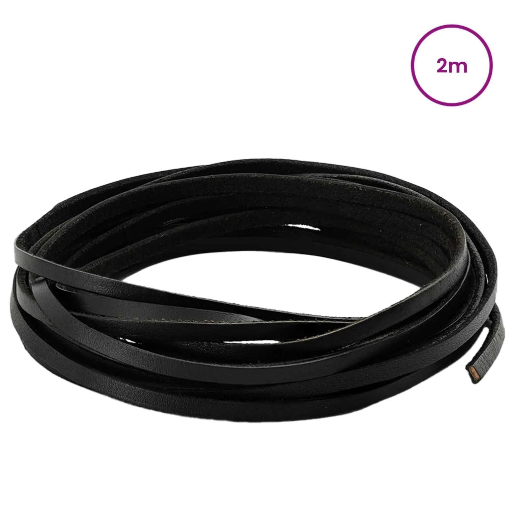 Cinturino in pelle Nero 200 x 0,3 cm Pelle 42034127
