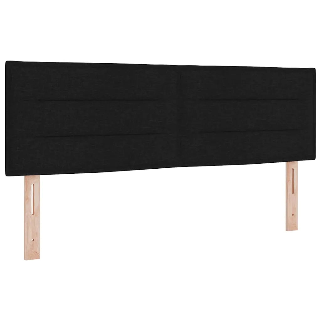 Testiera | Testata Nero 144 cm Tessuto