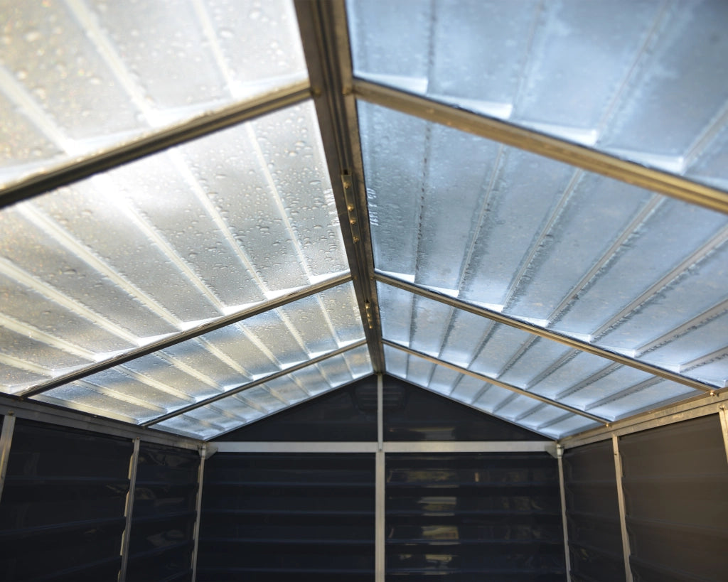 Casetta Da Giardino in Policarbonato Skylight  176X120X203 cm Colore Grigio Scuro