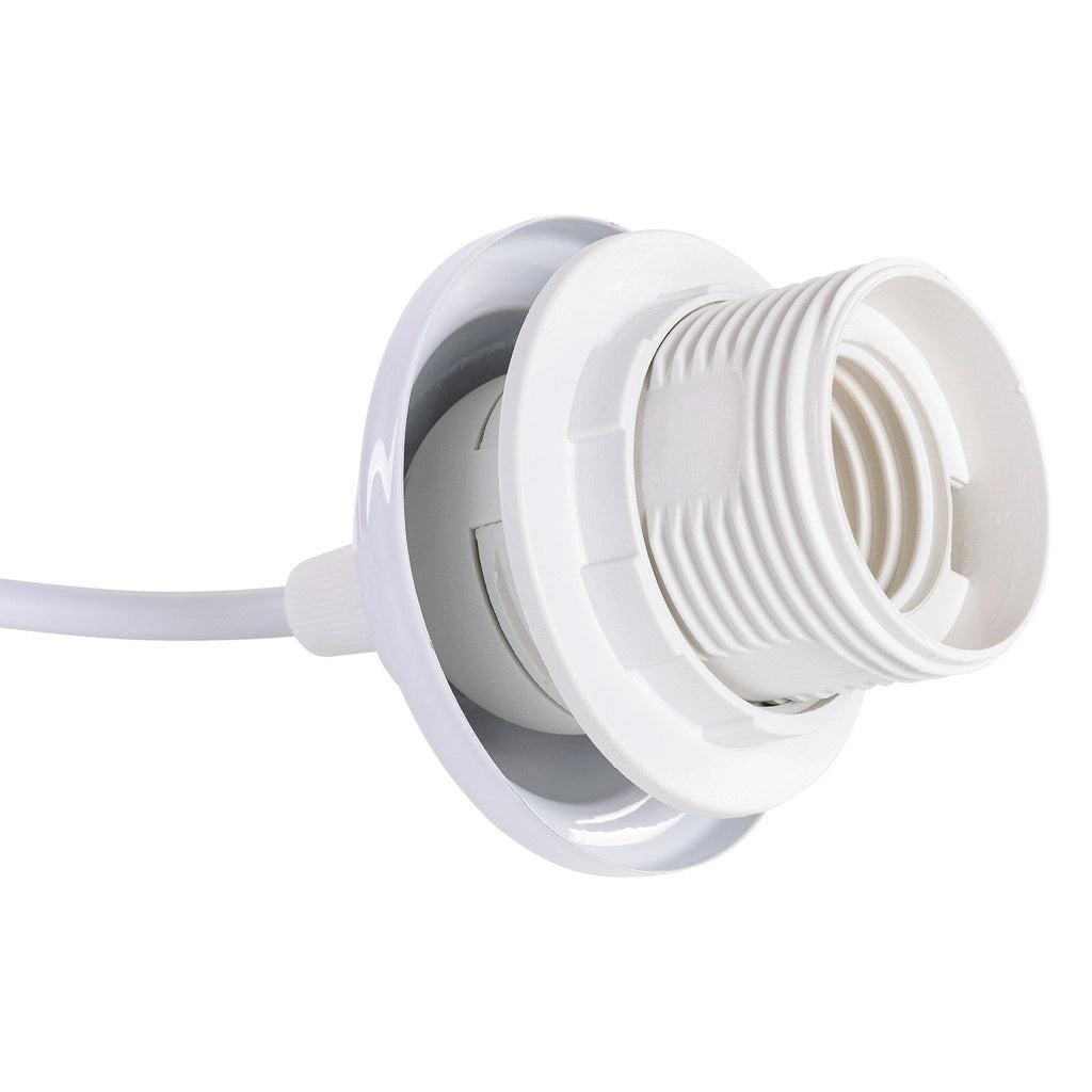 Lampada da soffitto in bambù bianco D33x30h cm