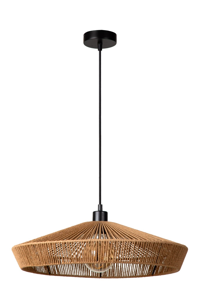 Lampada a sospensione boho carta Ø50 Yunkai E27 Lucide