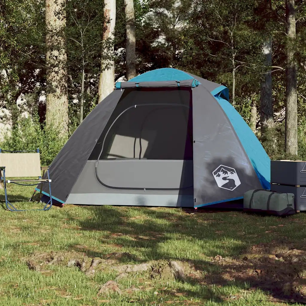 Tenda da Campeggio a Cupola per 2 Persone-Tenda per Escursionismo Blu Impermeabile 277772