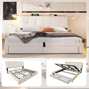 letto imbottito lino beige 180x200 cm