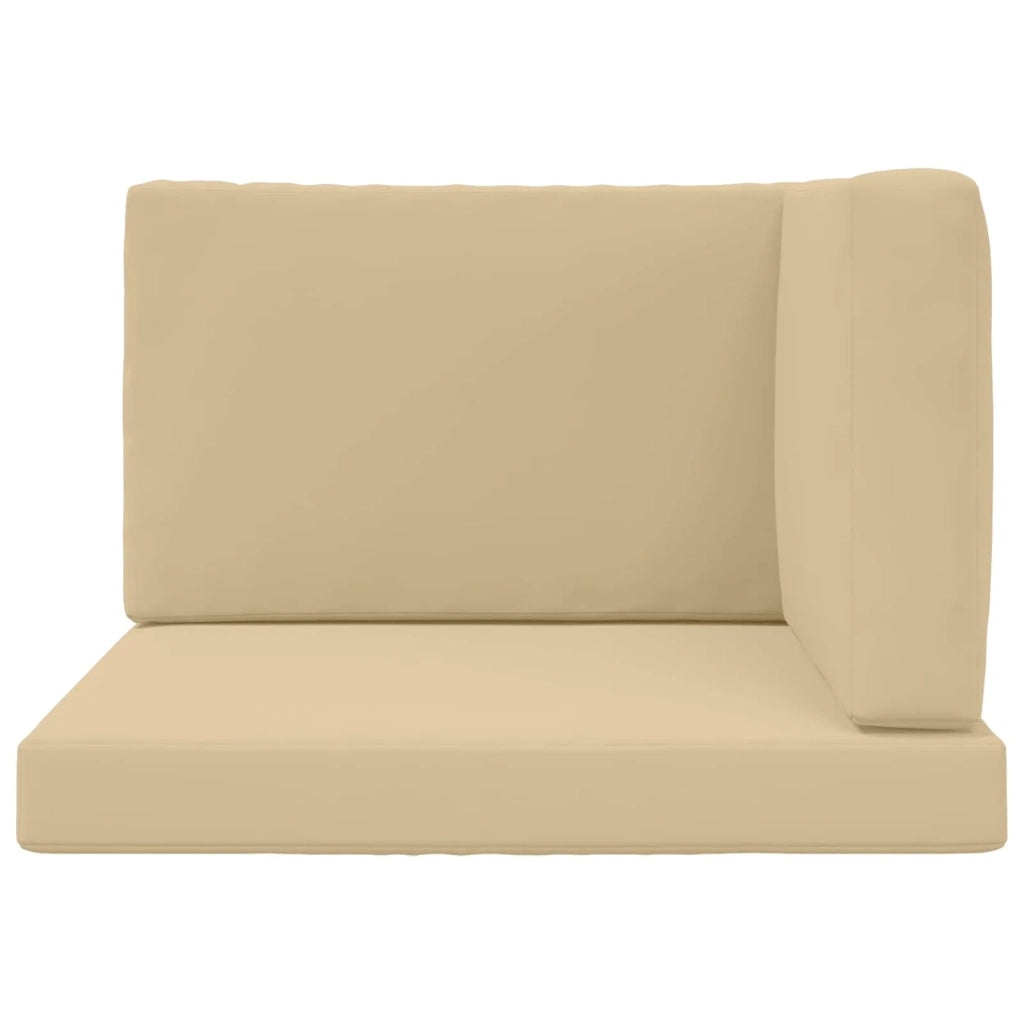 Cuscino per divano da esterno 3 pcs Beige Poliestere 900866