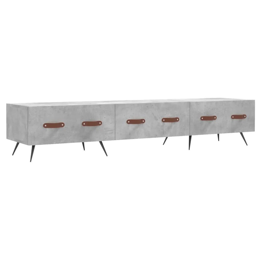 Mobile Porta TV Grigio Cemento 150x36x30 cm Legno Multistrato 829128
