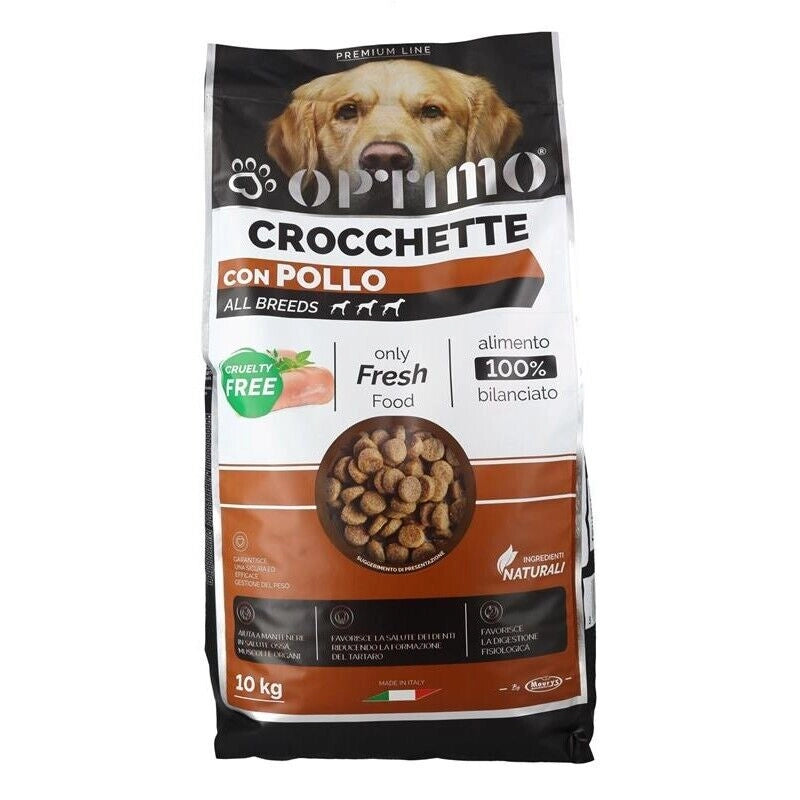 OPTIMO CROCCHETTE PER CANE CON POLLO IN FORMATO DA 10 KG