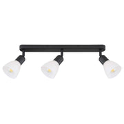 Faretto Malta 3 luci E14 nero/bianco Light Prestige