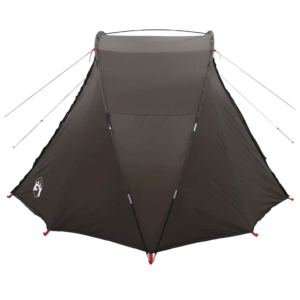 Tenda da Pesca per 5 Persone Marrone Impermeabile
