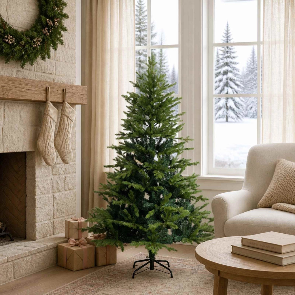 Albero di Natale Artificiale con Rami Pieghevoli 120 cm 42055477
