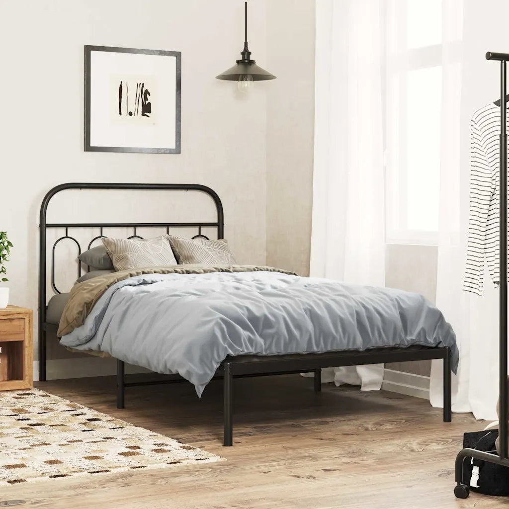 Testiera di Ricambio in Metallo Nero 107 cm 377147