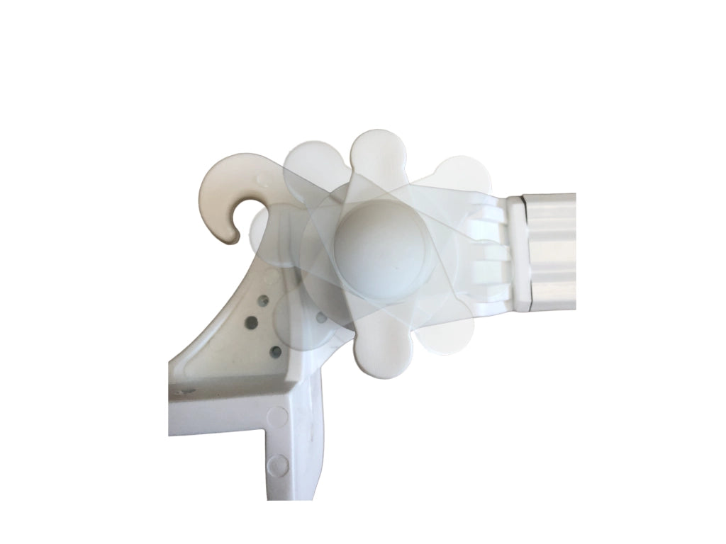 Braccetti per Tende da Sole in Alluminio Bracci Alluminio 50 cm in Coppia Grigio
