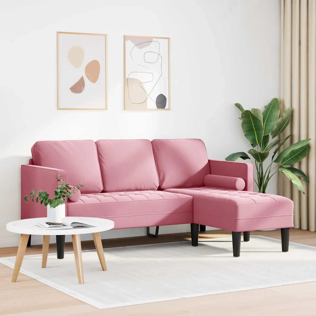 Set di divani con cuscino Rosa Poliestere 42001929