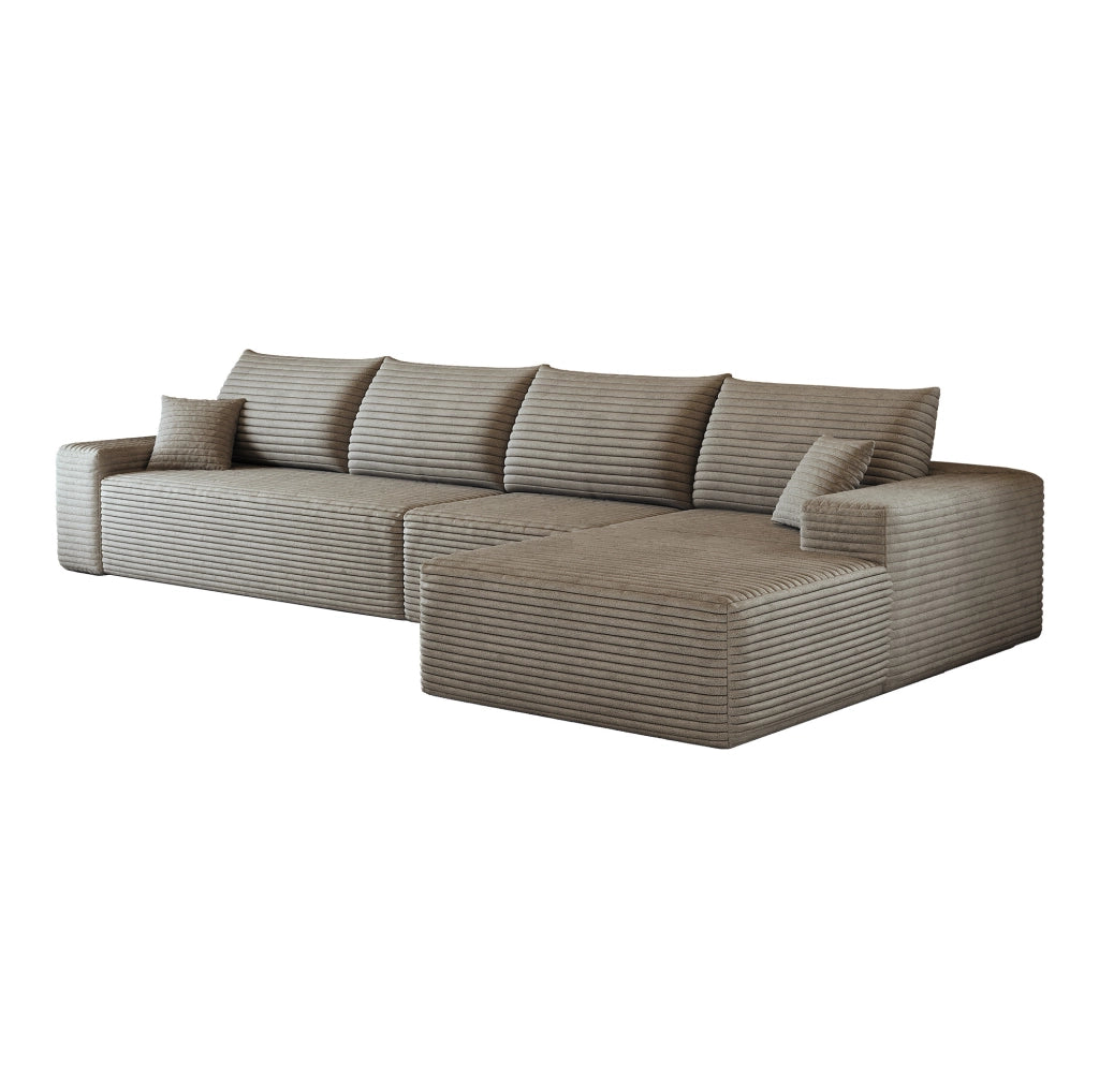 DIVANO in Tessuto 340x175x83 cm Camel