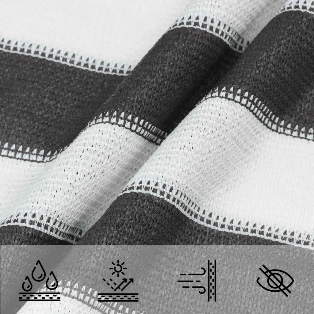Vela Parasole | Telo Ombra | Vela da ombra Antracite e Bianco 4 x 4 m HDPE