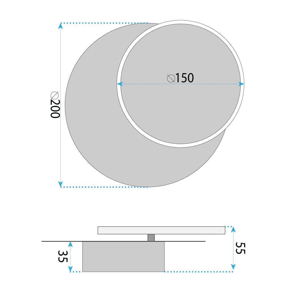 Applique Da Parete Led Lhj082-w Black