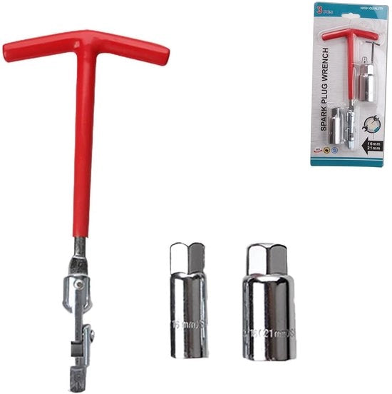 Set di chiavi per candele, 3 pezzi strumenti da mano