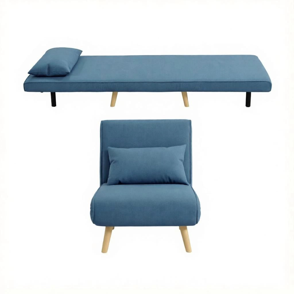 Divano letto pieghevole con schienale regolabile, divano pieghevole moderno, mobile versatile per il soggiorno (solo con 1 divano pieghevole)