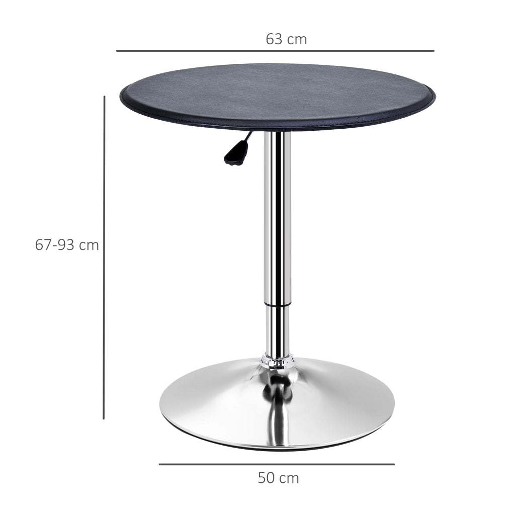 Tavolino da bar rotondo ¨C Minimal ¨C nero, metallo, ?63x67-93cm
