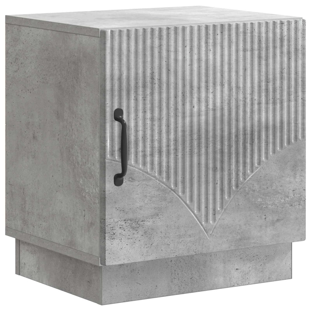 Comodino 2 pz Grigio Concretè 43 x 34,5 x 47 cm 895262
