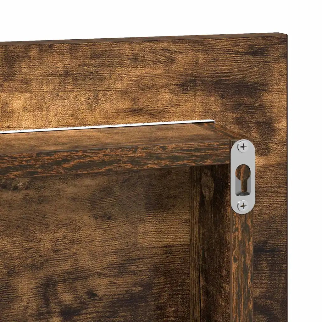 Specchio Marrone 80 x 37 cm Vetro e Legno Ingegnerizzato