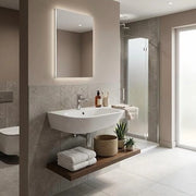 Lavabo sospeso in ceramica Rak Ceramics One - Bianco