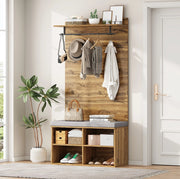 Set ingresso compatto con panca portascarpe e appendiabiti