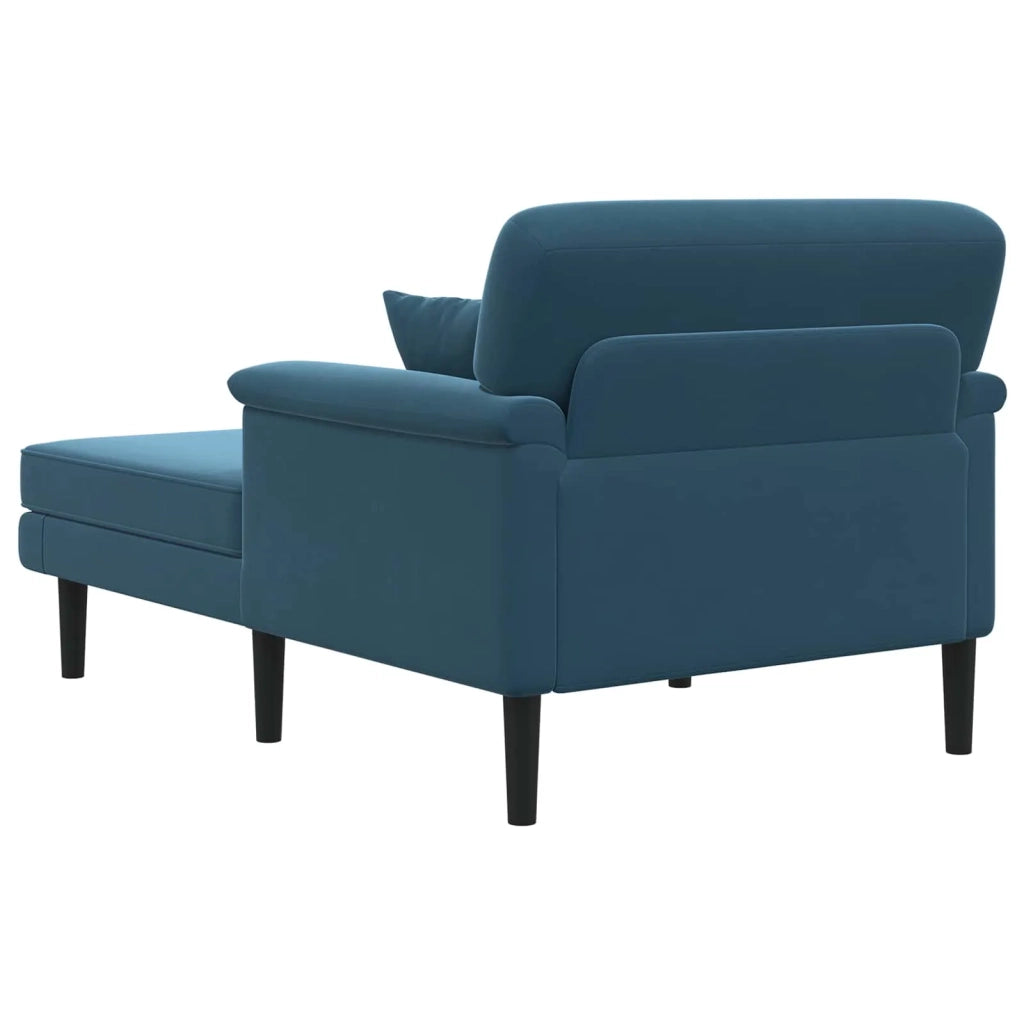 Chaise longue Blu Velluto 42048049