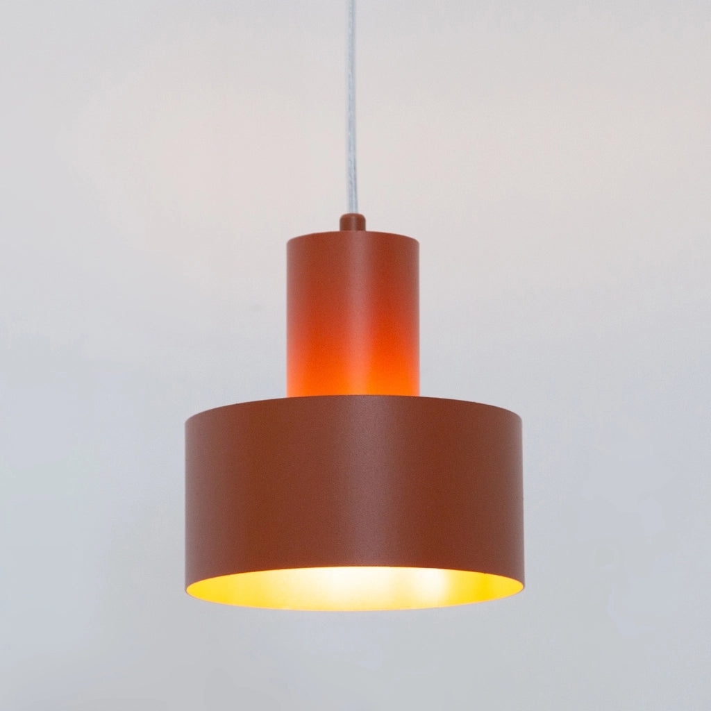 Lampada a sospensione RIF rotonda mattone Ø15cm E27 Sigma