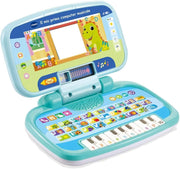 VTech Il Mio Primo Computer Musicale, Computer Interattivo Bambini, Computer con 4 Applicazioni/Giochi, Pratica Maniglia