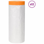 Telo per polvere con nastro adesivo 12 pz 210 x 2000 cm HDPE CFW8401959