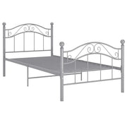 Giroletto-Struttura Letto Grigio in Metallo 90x200 cm 925676