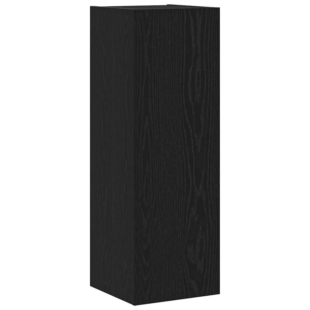 Set mobile TV 4 pz | Armadietto TV | Mobile Porta TV Rovere Nero Legno multistrato