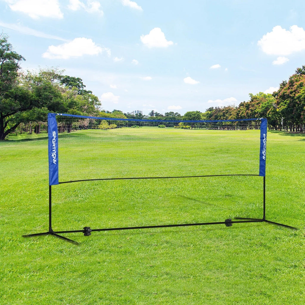 Set Rete Badminton/Tennis/Volley, Altezza Reg. 103/120/155 cm, Pieghevole, Interno/Esterno, Poliestere