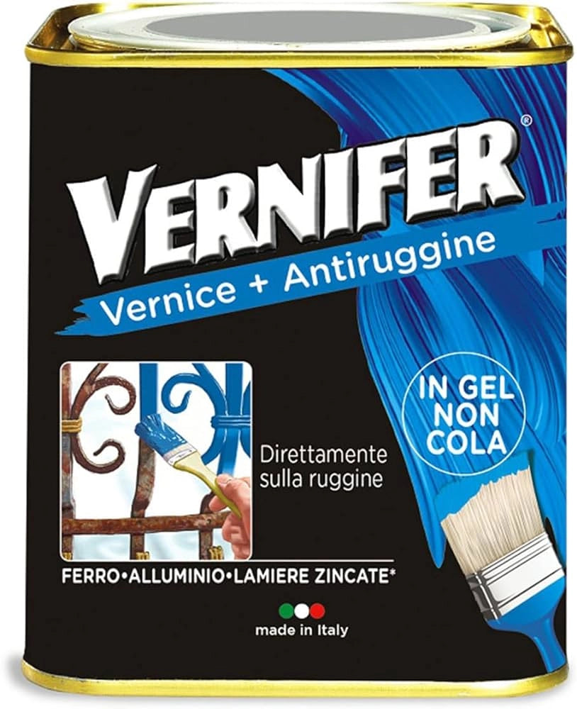 SMALTO ANTIRUGGINE METALLIZZATO 'VERNIFER' 750 ml - Grafite - AREXONS