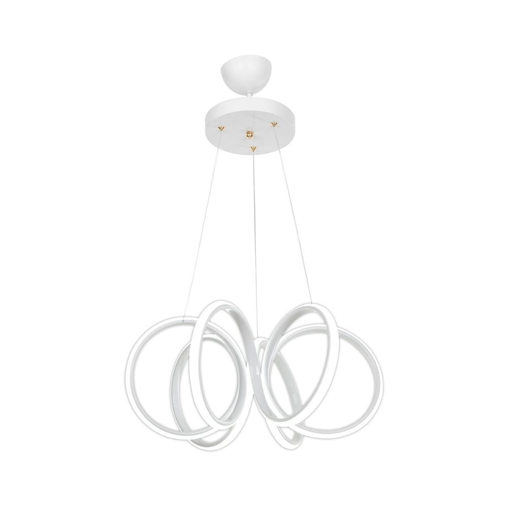 Lampada a sospensione LED forma spirale Ilya MDL4439 colore bianco